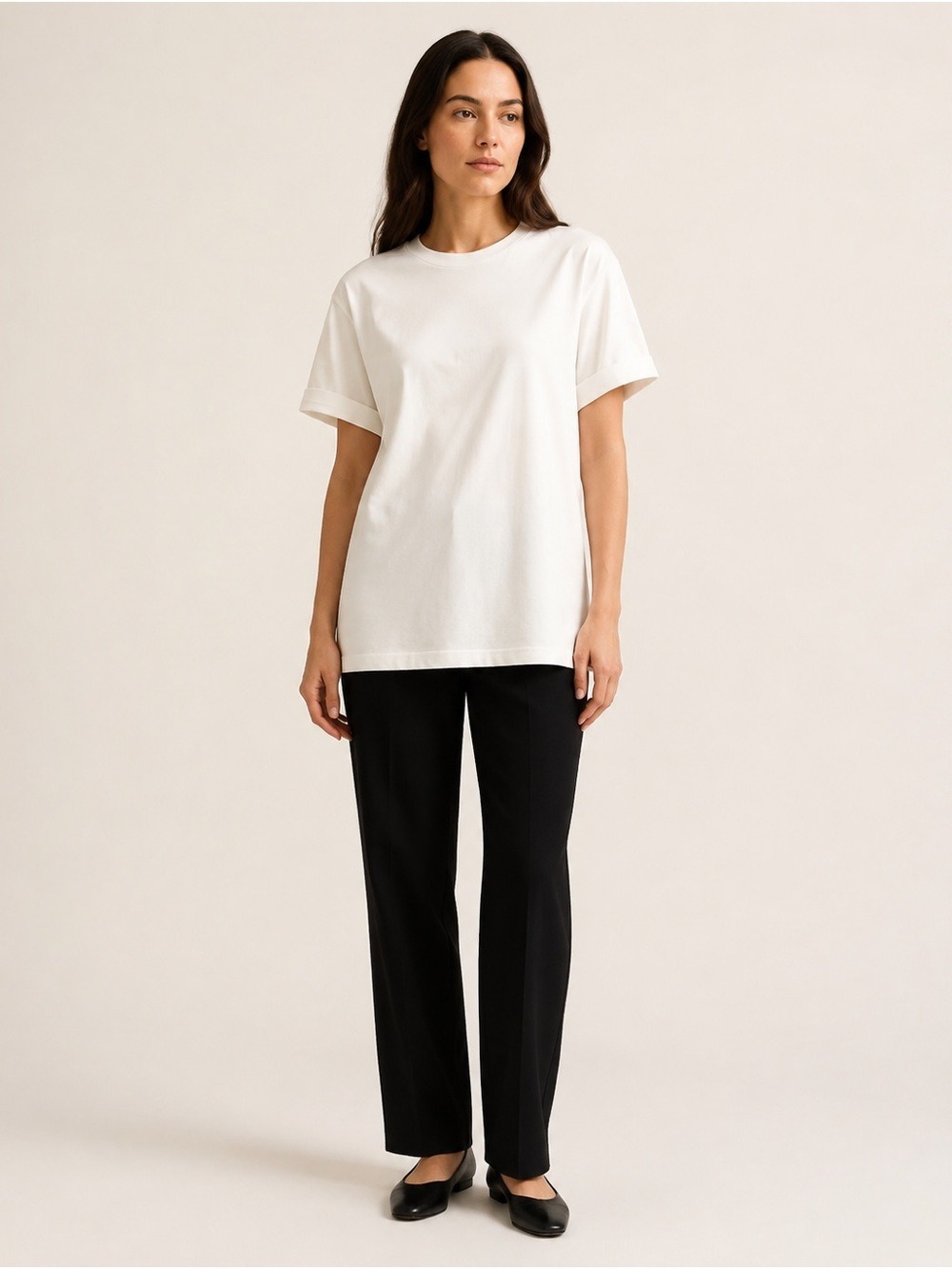 TOTEME Oversized Cotton Crewneck T-Shirt White XS